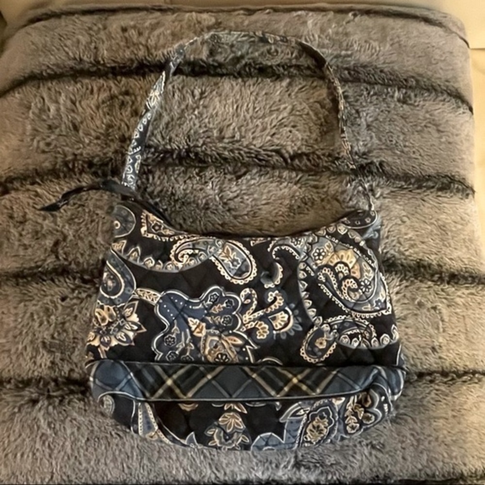 Vera Bradley Purse - Molly Windsor Navy Blue Paisley - Picture 2 of 7